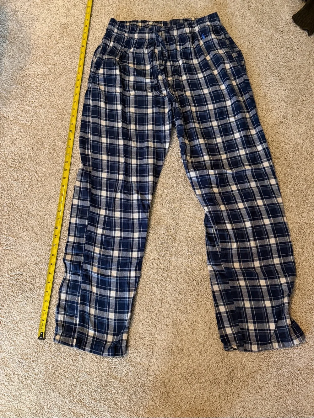 Polo Ralph Lauren Men’s Blue Plaid Pajama Pants -
